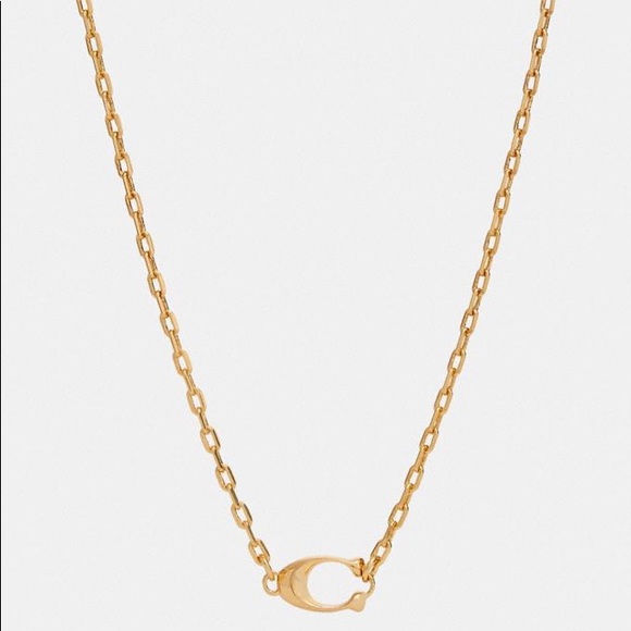 Coach Signature Pendant Necklace - Picture 1 of 5